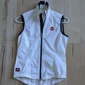NEW CASTELLI VEST  Sleeveless. Wind-Stopper Front, MESH Rear  Women's White SM